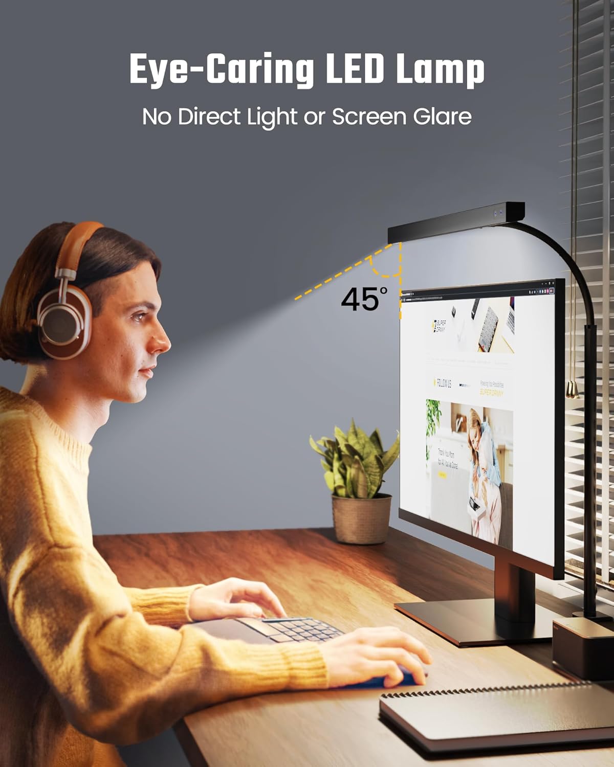 3 selectable color temperatures (3000k warm, 4000k neutral, 6000k cool) with continuous 10–100% dimming