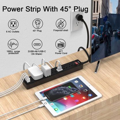 3 usb ports: 2x usb-a (2.4a max each) and 1x usb-c (3a max) with smart charging technology