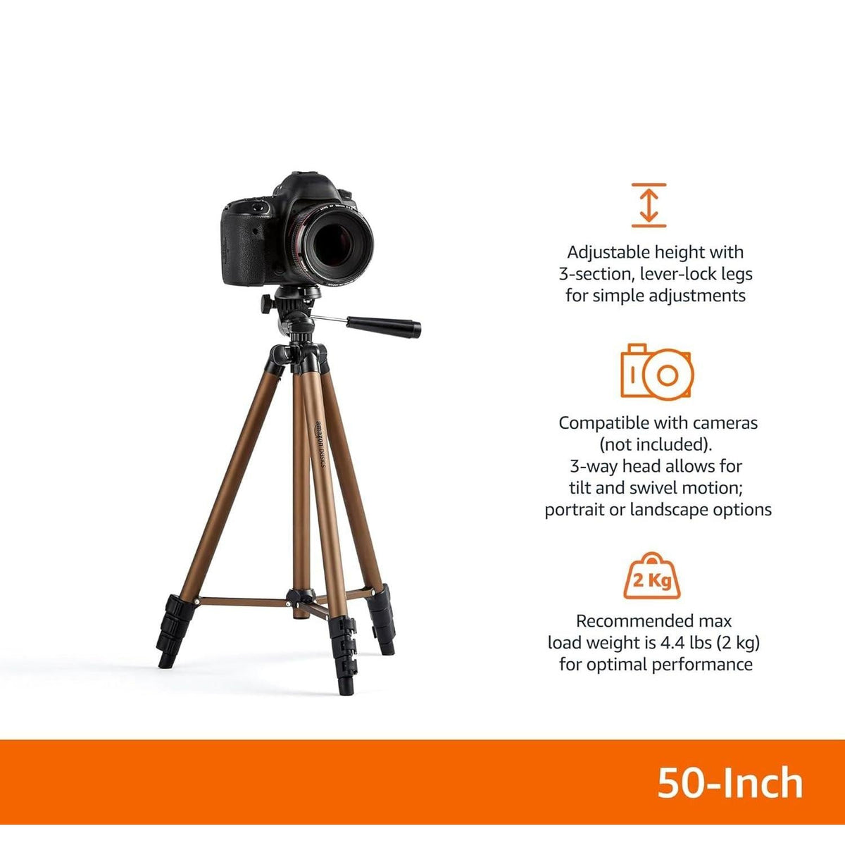 3-way pan-and-tilt head with portrait/landscape orientation switching