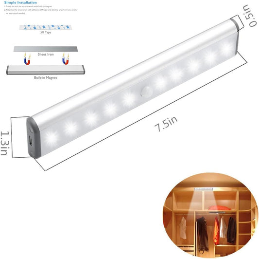 3-way switch (on-off-auto) for constant-on, motion-only, or off modes