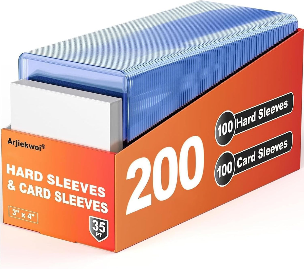 3" x 4" standard sizing that fits all 2-1/2" x 3-1/2" standard trading cards, sports cards, and photocards