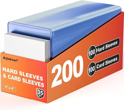 3" x 4" standard sizing that fits all 2-1/2" x 3-1/2" standard trading cards, sports cards, and photocards
