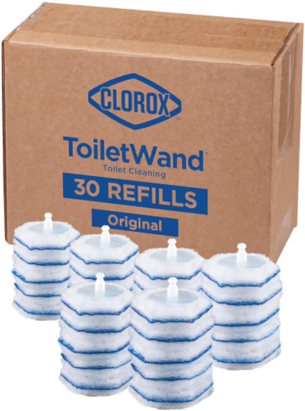 30 disposable scrubbing pads per pack, available in pack of 1 or pack of 5