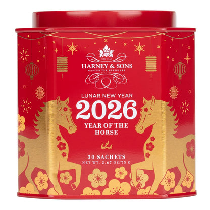 30 individually wrapped sachets per festive tin (60-cup yield)