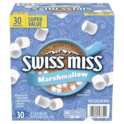 30 individually wrapped single-serve packets per box