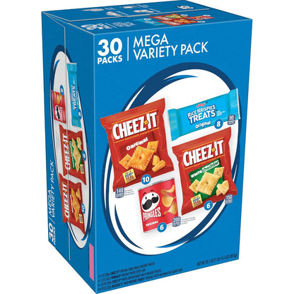 30 individually wrapped single-serve portions totaling 30.1 ounces in one reclosable box