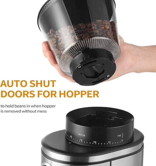 30 precise adjustable grind settings (espresso to french press range)