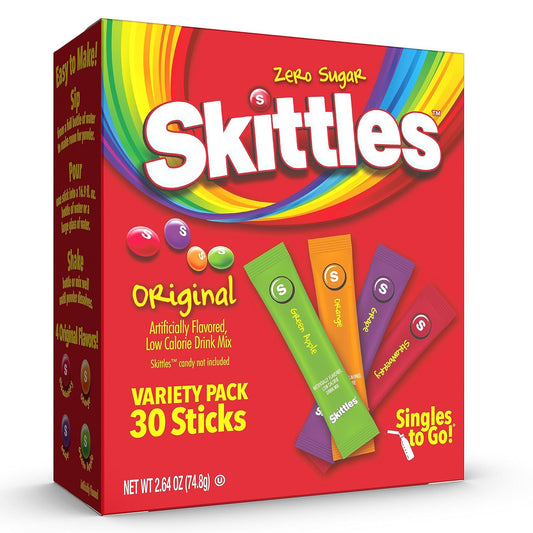 30 single-serve powdered drink mix sticks per box (60 sticks in the 2-pack)