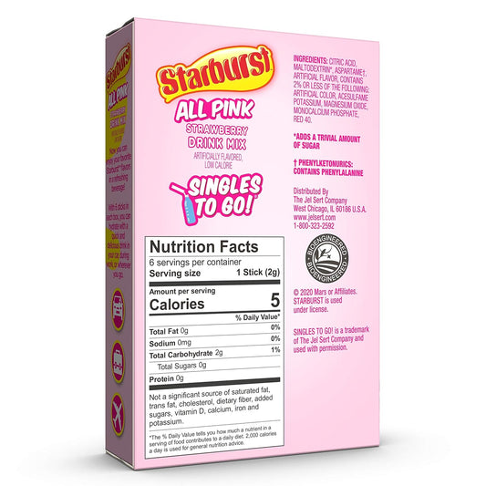 30 total single-serve powder packets (6 per flavor box)