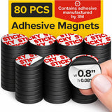 MagnetWorks Flexible Adhesive Magnets – Remote Worker Whiteboard Accessory for Daily Reminders