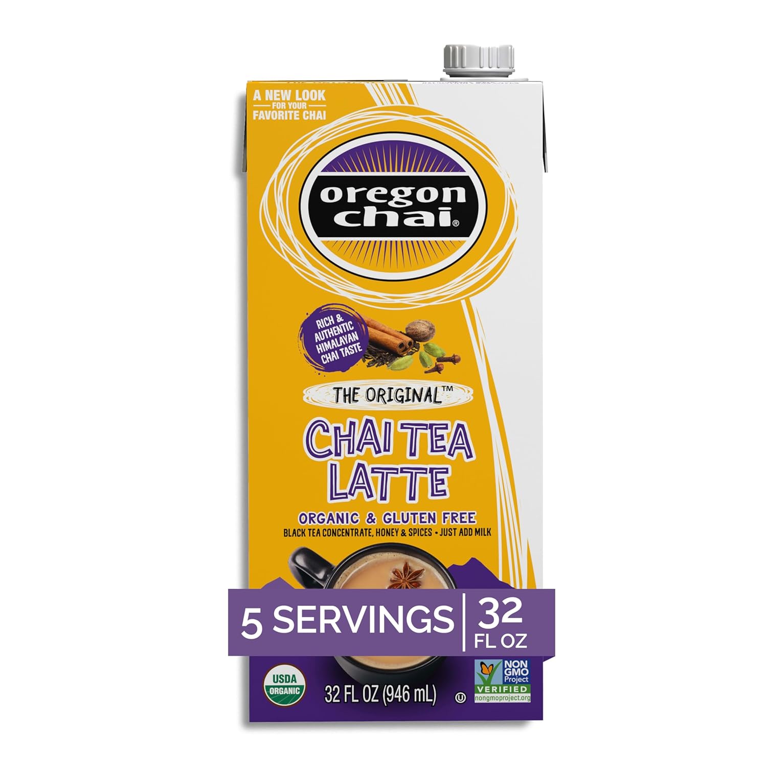 32 fl oz shelf-stable concentrate yielding multiple servings per bottle