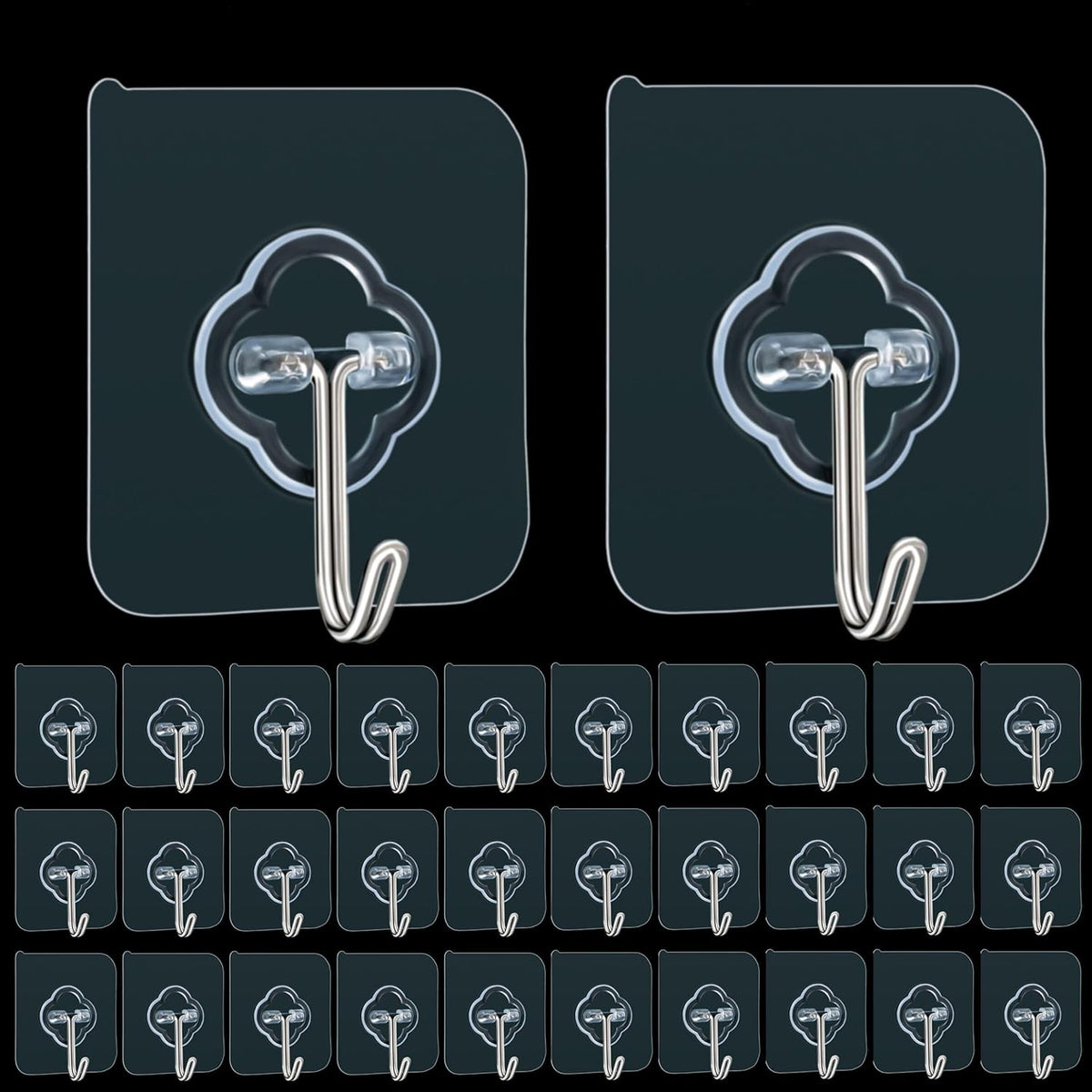 32 hooks per pack for whole-home coverage