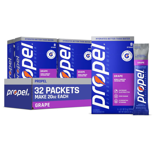 32 individual powder sticks (4 boxes of 8) for grab-and-go convenience