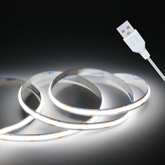 320 cob leds on a slim 8mm wide strip for dotless uniform emission