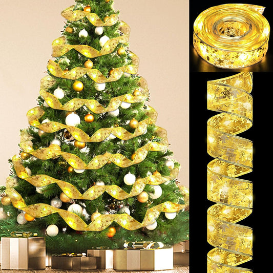 32ft / 10m ribbon with 100 integrated warm-white led lights