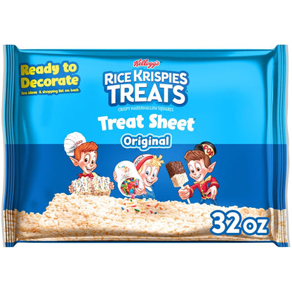 32oz pre-formed marshmallow and toasted rice cereal sheet in one bag