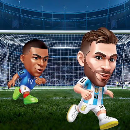 33 collectible players including stars like messi, mbappé, harry kane, and bukayo saka, plus 7 rares and 2 super rares