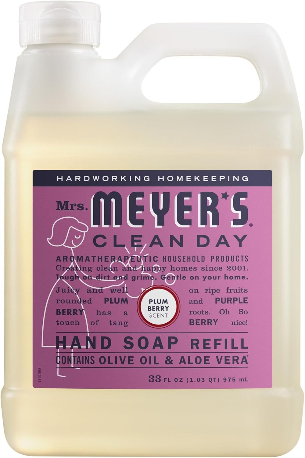 33 fl oz refill bottle designed to replenish 2.5 standard 12oz hand soap bottles