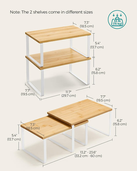 33 lb maximum weight capacity per shelf