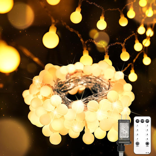 33ft string plus 10ft lead wire, expandable and connectable to multiple strands