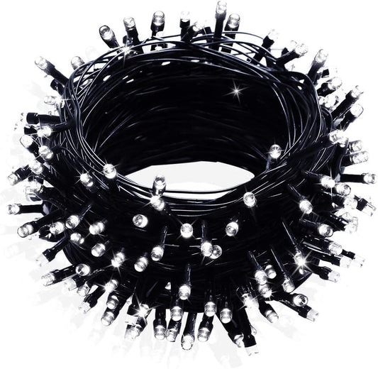 33ft string with 100 mini led bulbs on black wire (66ft/200 led variant also available)