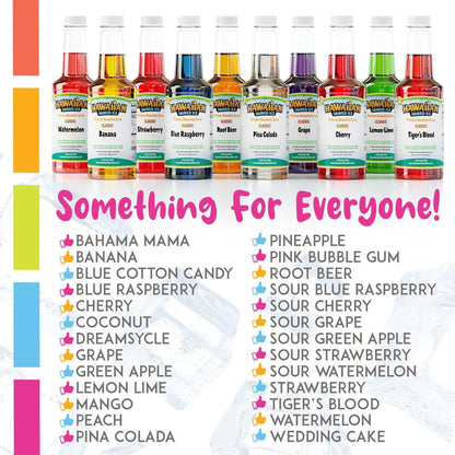 36-variant lineup including classic, sour, and dye-free flavors plus multi-packs (pack of 1, 2, and 6)