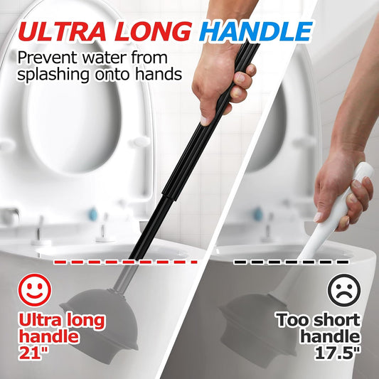 360-degree dense nylon bristle toilet bowl cleaning brush