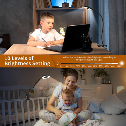 360° flexible silicone gooseneck arm in 15.8" or 27.6" length options