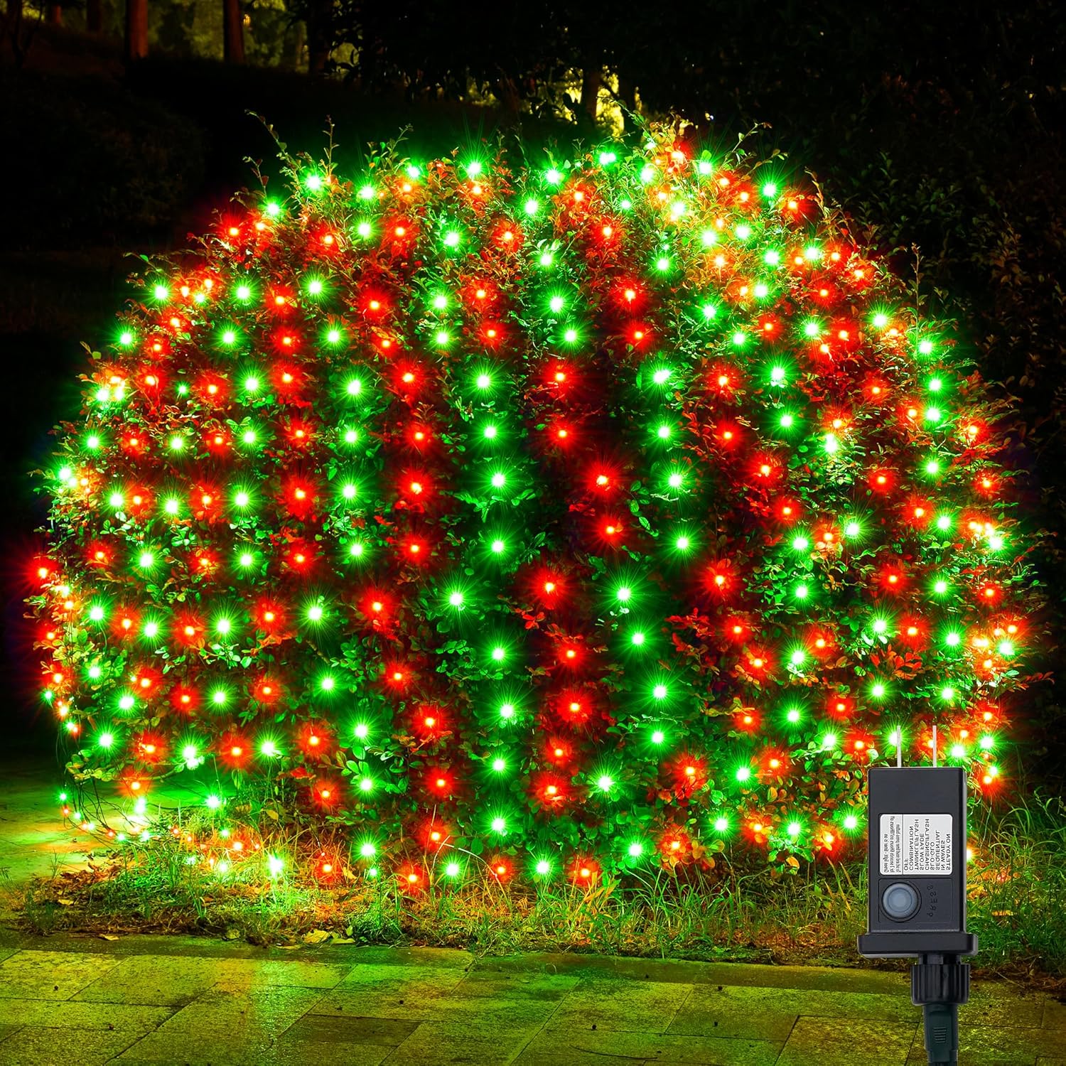 360 high-output leds (or 200led variant) arranged in an 11.5ft x 6.9ft mesh net