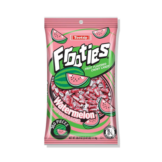 360 individually wrapped chewy taffy pieces in a single 38.8 oz bag
