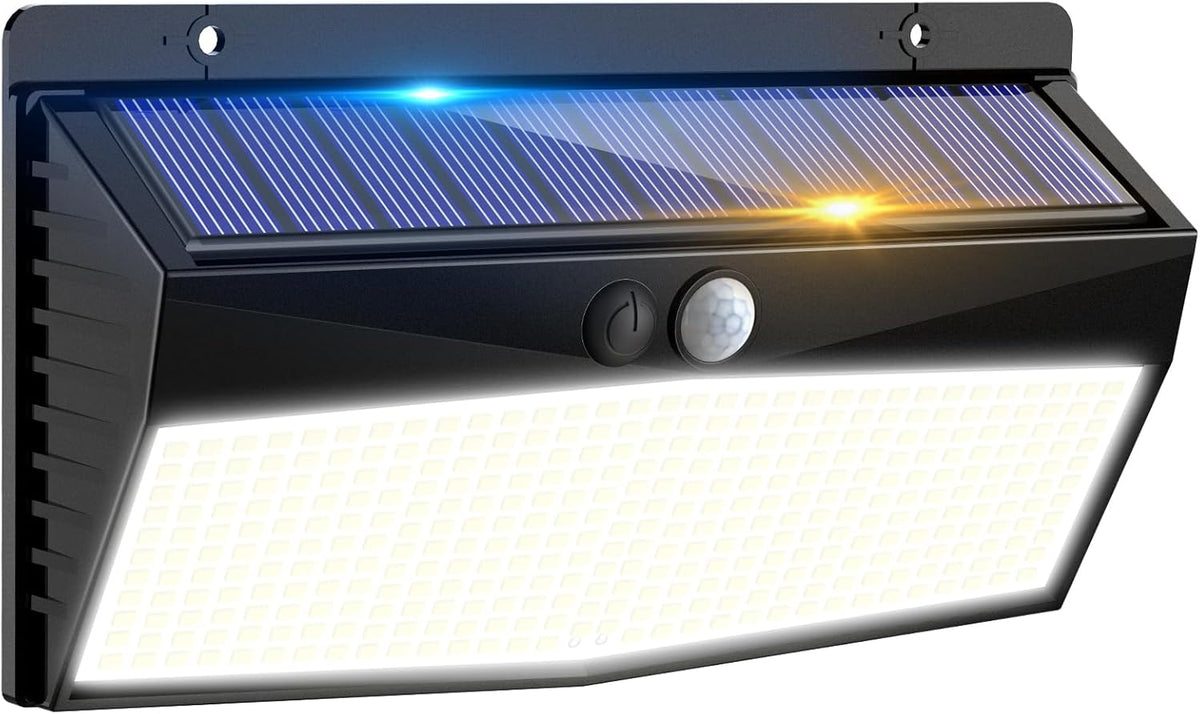 368-led high-output solar panel fixture for wide-area illumination
