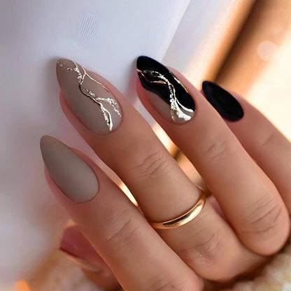 38 style/color variants including french tips, chrome, cat eye, glitter, ombre, 3d flowers, leopard, and zebra print
