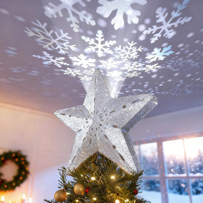 3d hollow star design with built-in led projector lamp