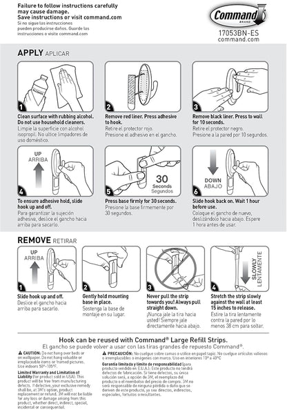 3M Command Brushed Nickel Hook – Thoughtful Housewarming Gift for New Homeowners and Renters