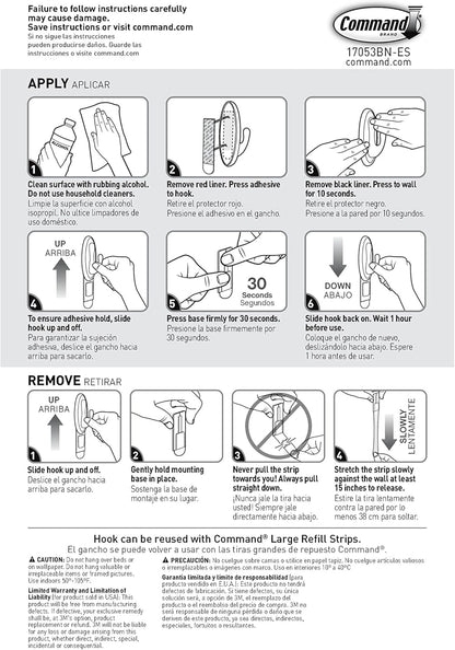 3M Command Brushed Nickel Hook – Thoughtful Housewarming Gift for New Homeowners and Renters