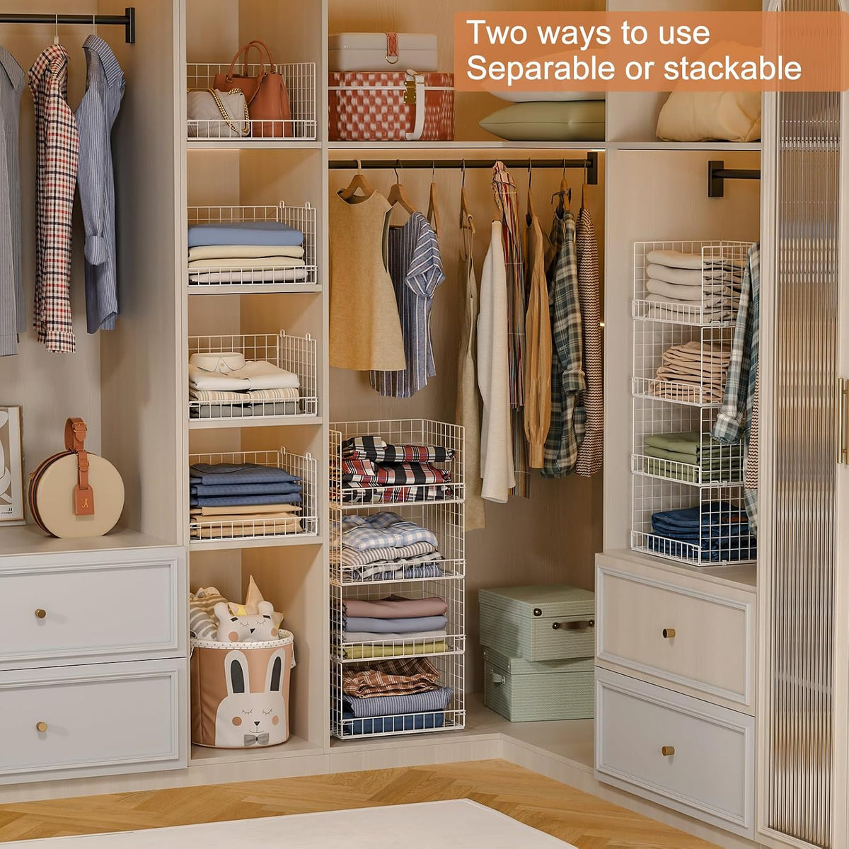 4-tier stackable and collapsible/foldable modular design