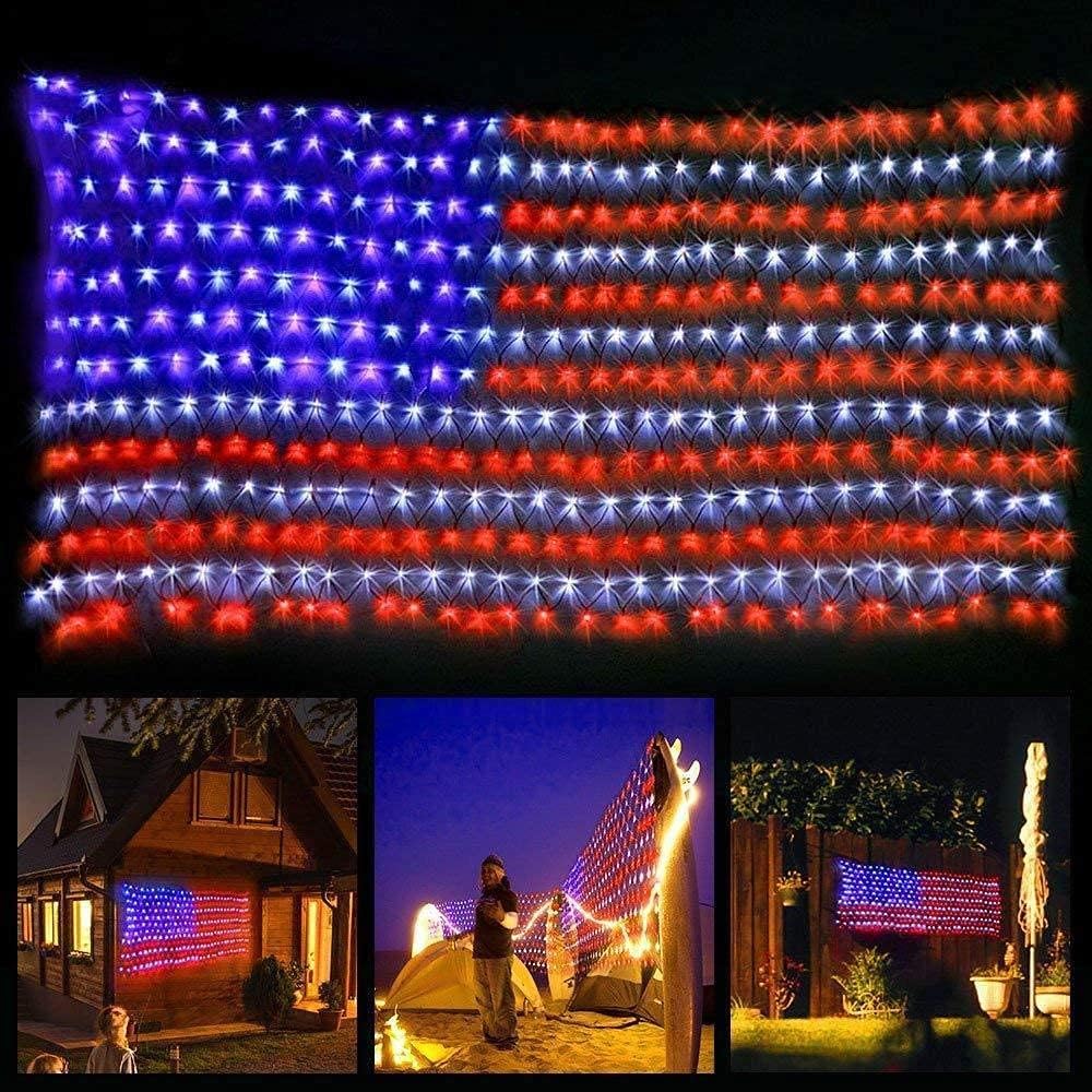 420 super-bright leds rated for 10,000 hours with non-fading red, white, and blue color