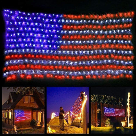 420 super-bright leds rated for 10,000 hours with non-fading red, white, and blue color