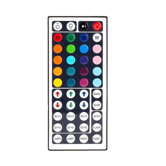 44-key layout with 6 dedicated diy color-mixing keys