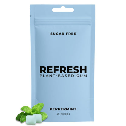 45 pieces per resealable pouch for freshness and portability