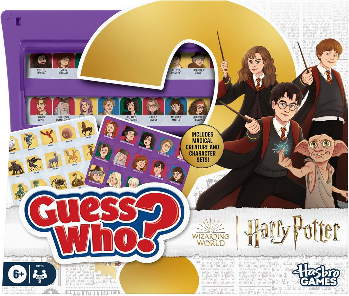 48 hogwarts characters and magical creatures across 2 double-sided character sheets