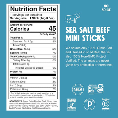 4g lean protein and zero sugar per stick at just 45 calories