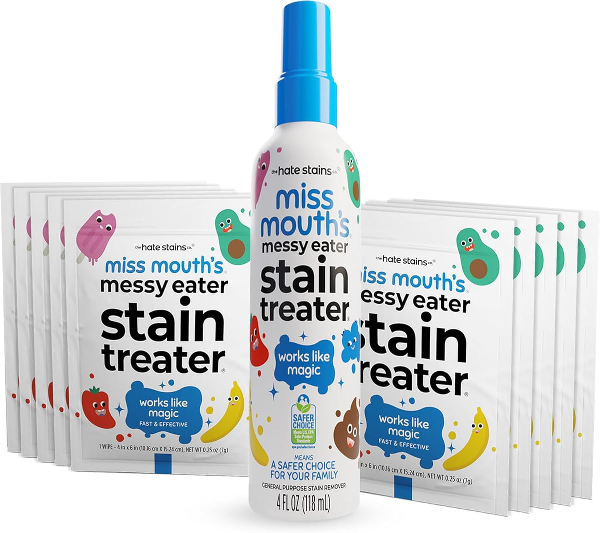 4oz spray bottle for treating larger fabric surfaces and pre-soaking