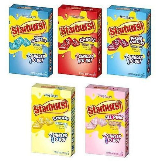 5 fruity sugar-free flavors: raspberry, cherry, fruit punch, strawberry, lemon