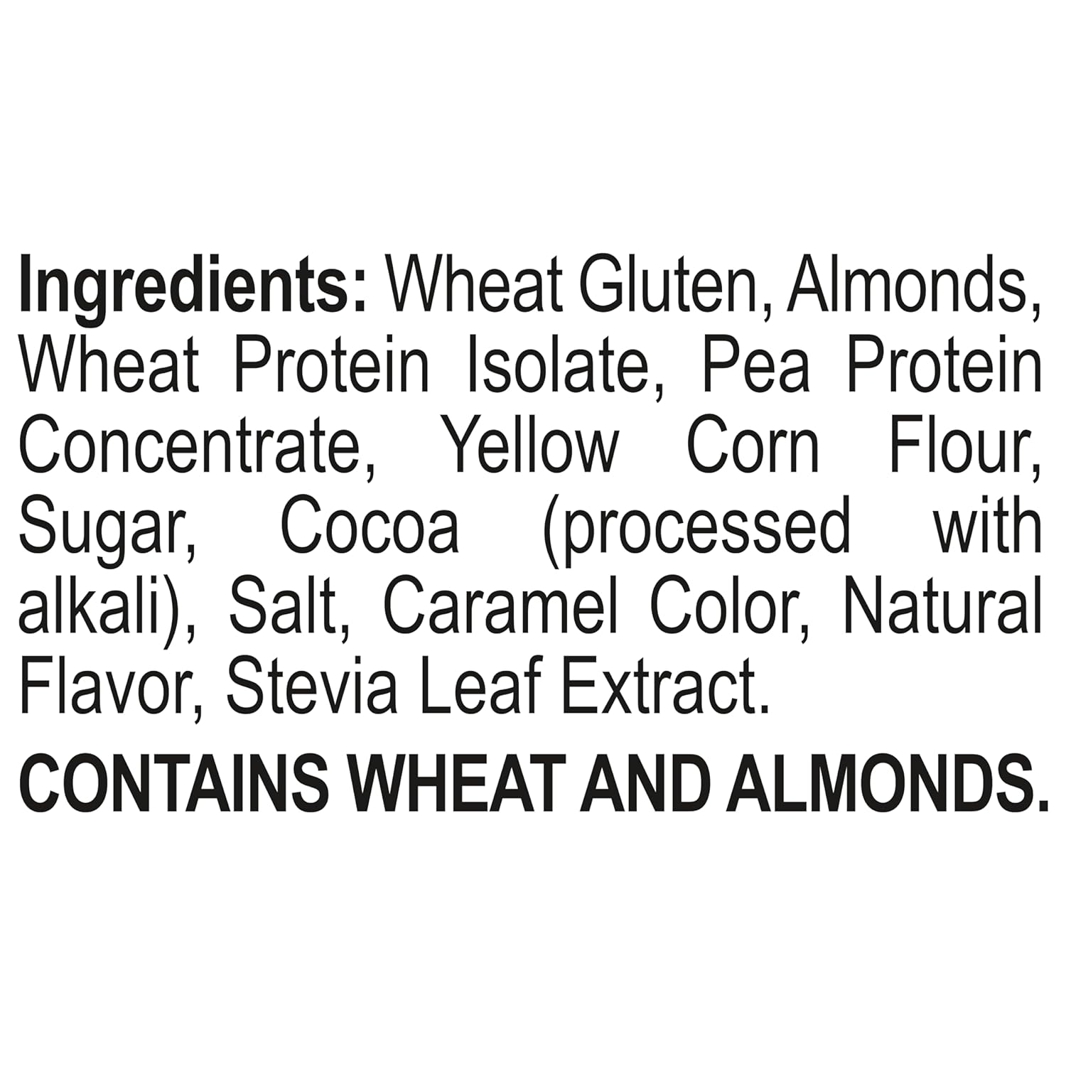 5 grams of sugar per serving, sweetened with stevia leaf extract
