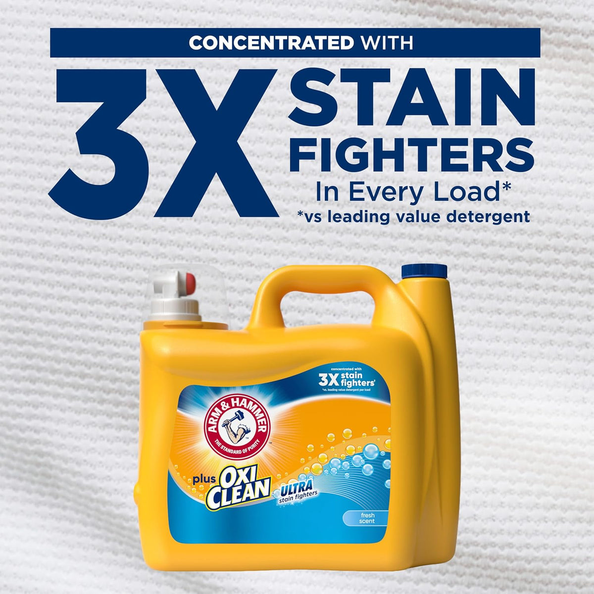 5-in-1 cleaning power: stain fighting, deep cleaning, freshness boost, whitening, brightening