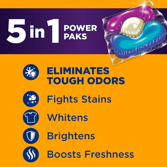 5-in-1 concentrated formula: odor elimination, stain attack, whitening, brightening, scent boosting
