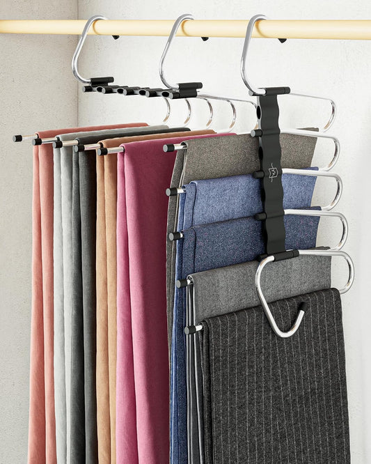 5-tier multi-layer stacking design (12.5"w x 4.5"h per hanger)