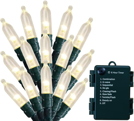 50-count clear led mini lights on a single string