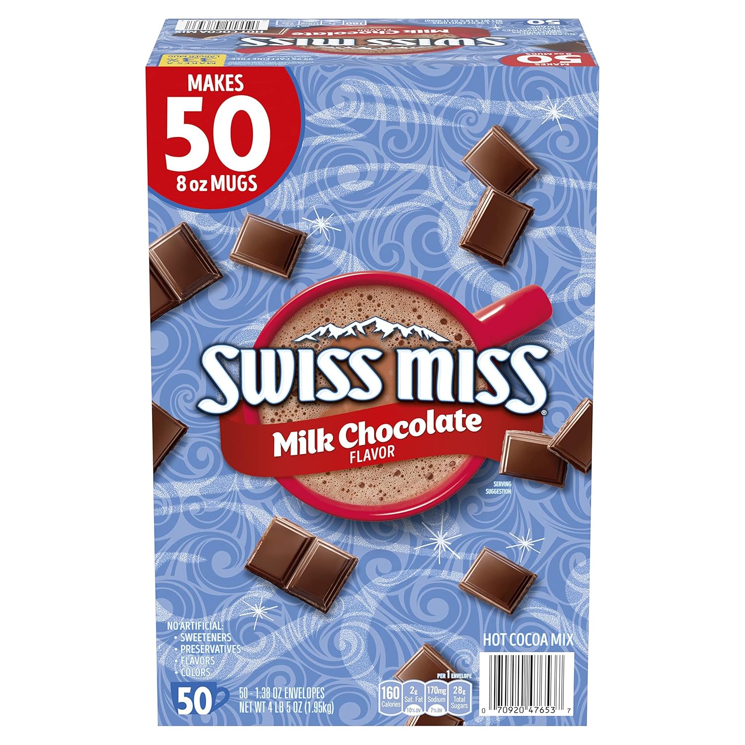 50 individually portioned 1.38 oz packets per box
